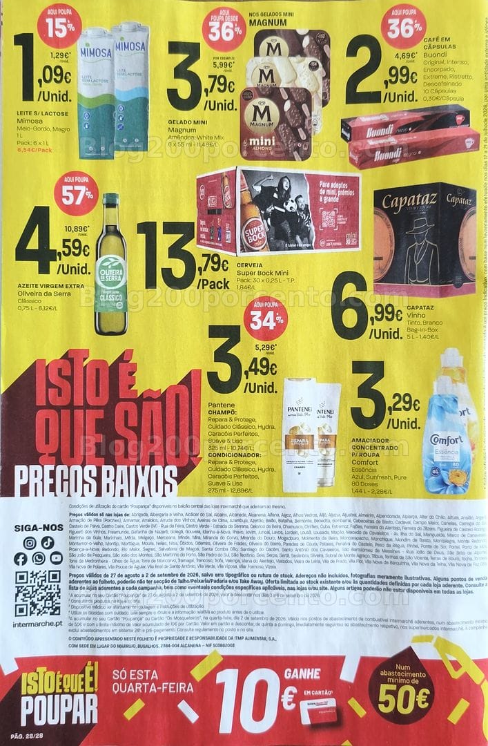Antevisão Folheto INTERMARCHÉ Promoções de 27 agosto a 2 setembro