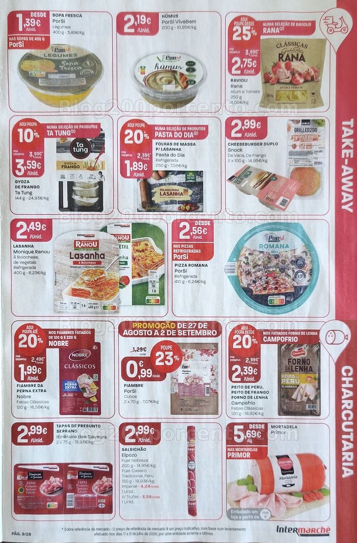 Antevisão Folheto INTERMARCHÉ Promoções de 27 agosto a 2 setembro