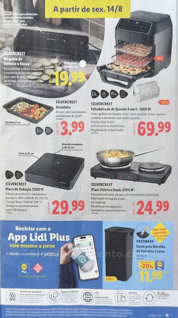 Antevisão Folheto LIDL Bazar Promoções de 10 a 20 agosto
