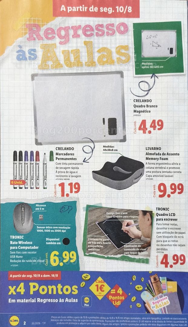 Antevisão Folheto LIDL Bazar Promoções de 10 a 20 agosto