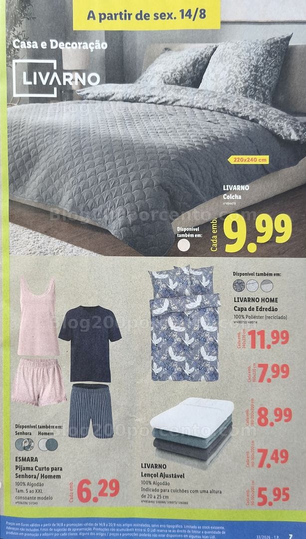 Antevisão Folheto LIDL Bazar Promoções de 10 a 20 agosto