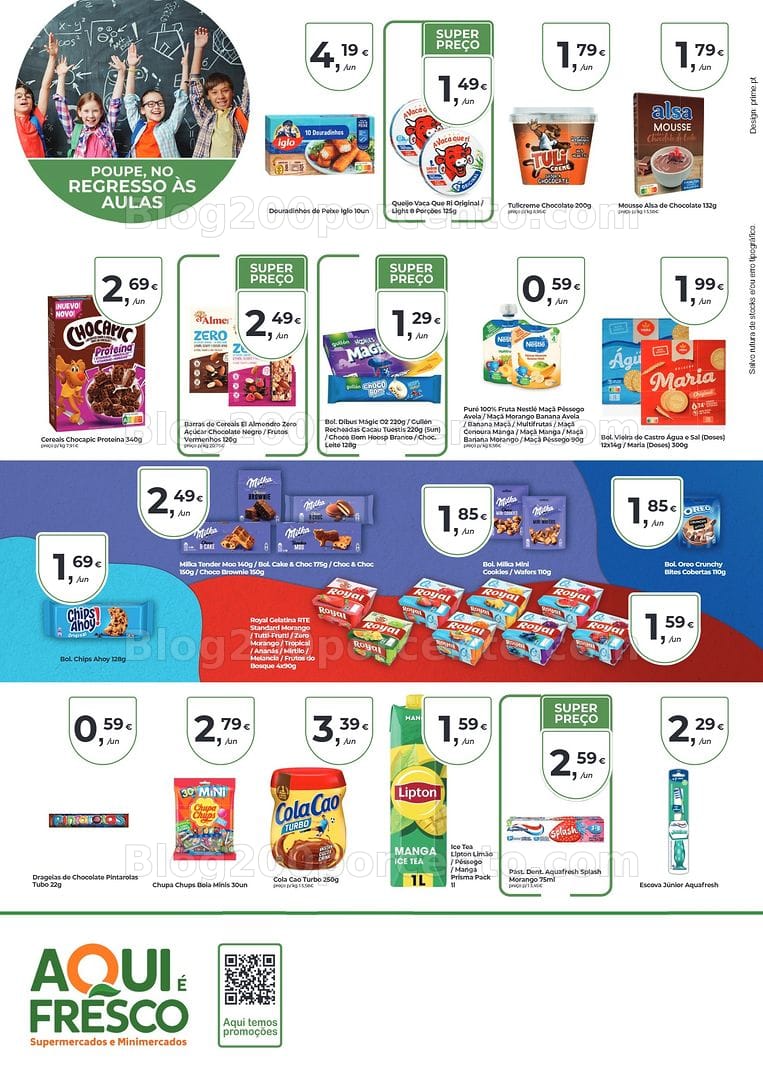 Antevisão Folheto AQUI É FRESCO Promoções de 26 agosto a 6 setembro