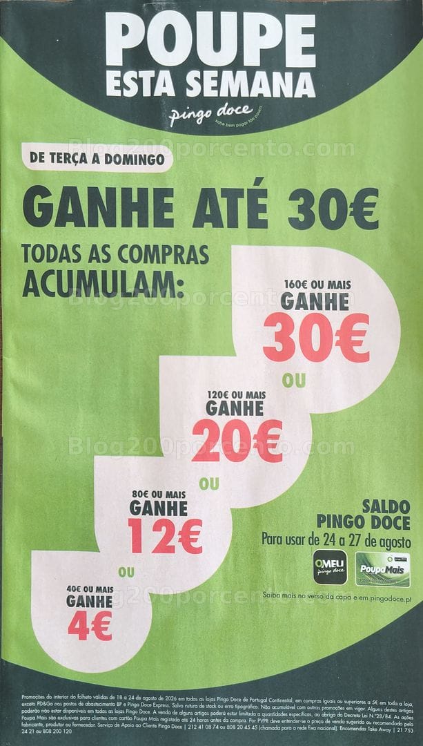 Antevisão Folheto PINGO DOCE Promoções de 18 a 24 agosto