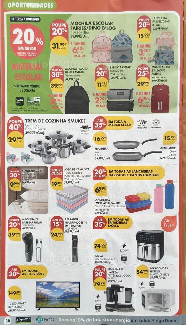 Antevisão Folheto PINGO DOCE Bazar Promoções de 18 a 24 agosto