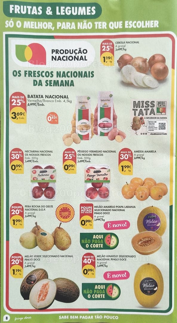 Antevisão Folheto PINGO DOCE Promoções de 18 a 24 agosto