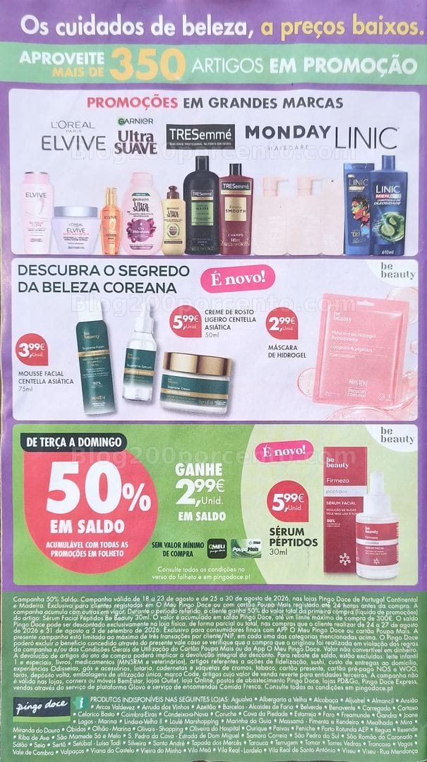 Antevisão Folheto PINGO DOCE Beleza Promoções de 18 a 31 agosto