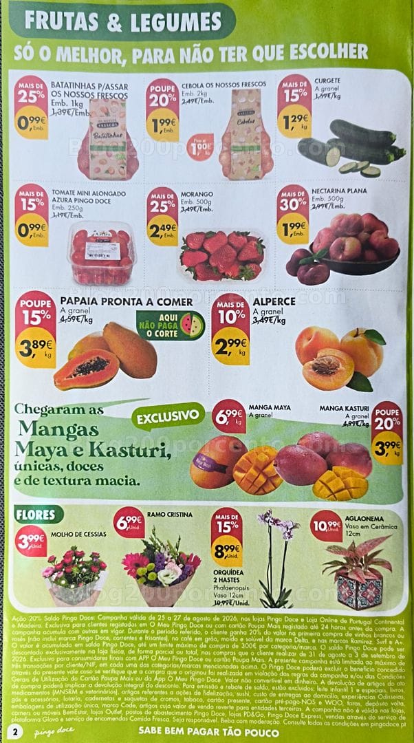 Antevisão Folheto PINGO DOCE Promoções de 25 a 31 agosto