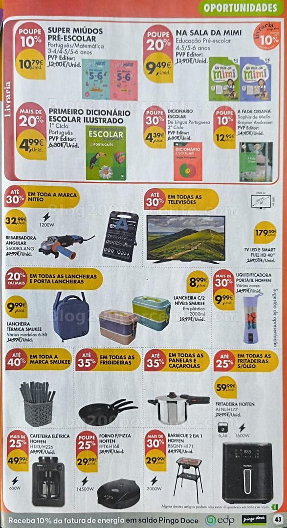 Antevisão Folheto PINGO DOCE Bazar Promoções de 25 a 31 agosto