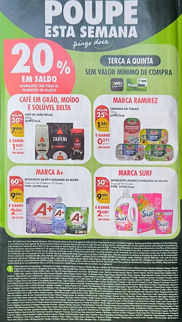 Antevisão Folheto PINGO DOCE Super Promoções de 25 a 31 agosto