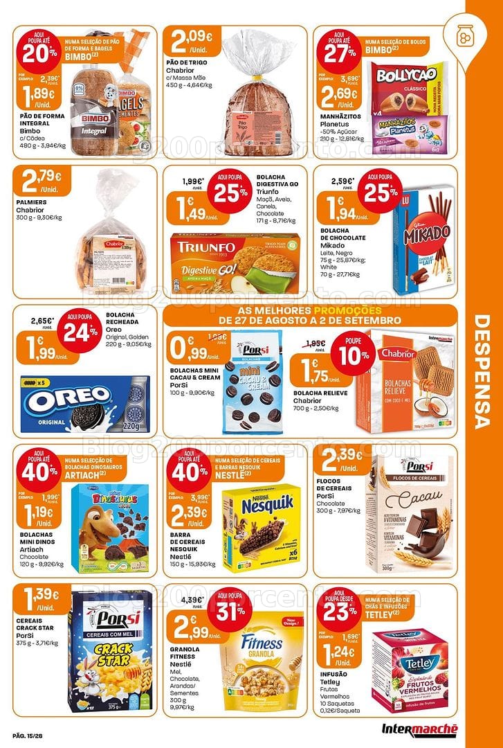 Antevisão Folheto INTERMARCHÉ Contact Promoções de 27 agosto a 2 setembro