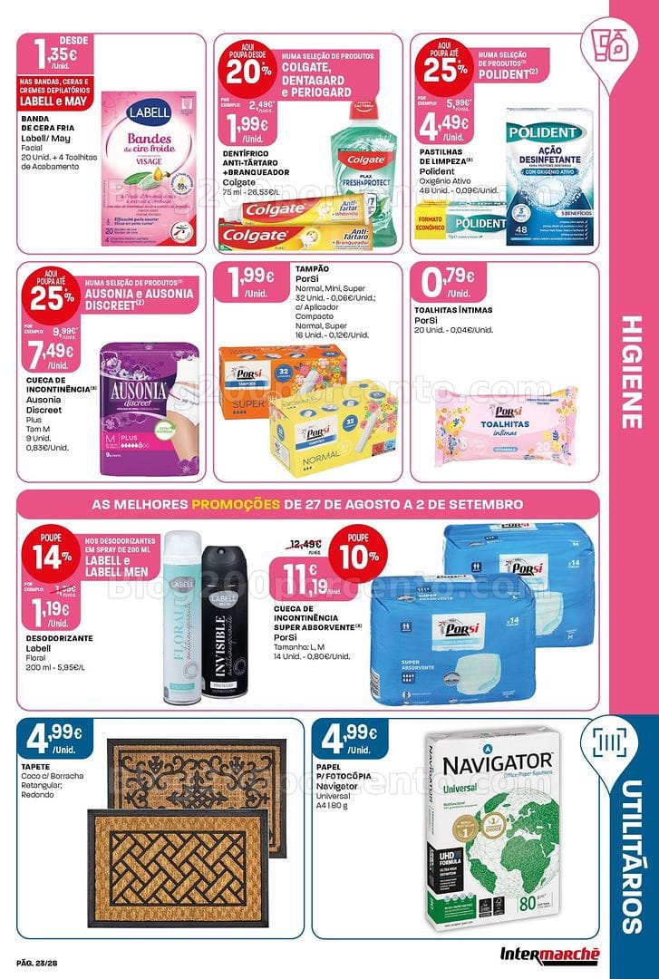 Antevisão Folheto INTERMARCHÉ Contact Promoções de 27 agosto a 2 setembro