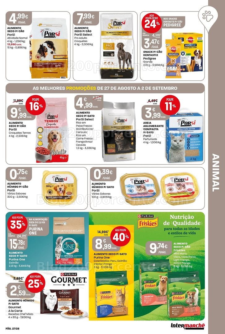 Antevisão Folheto INTERMARCHÉ Contact Promoções de 27 agosto a 2 setembro