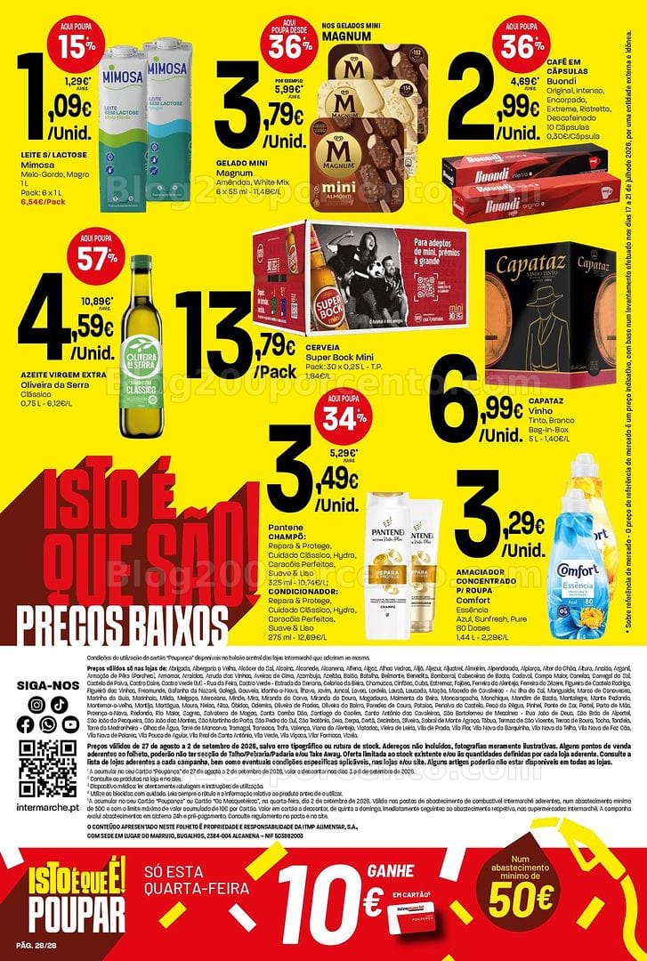 Antevisão Folheto INTERMARCHÉ Contact Promoções de 27 agosto a 2 setembro