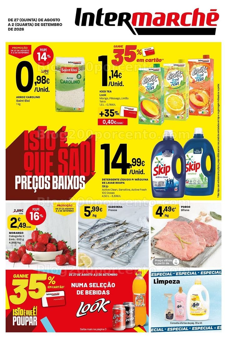 Antevisão Folheto INTERMARCHÉ Super Promoções de 27 agosto a 2 setembro