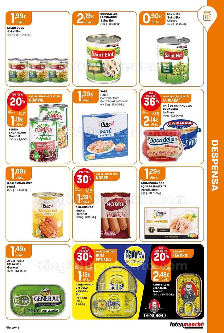 Antevisão Folheto INTERMARCHÉ Super Promoções de 27 agosto a 2 setembro
