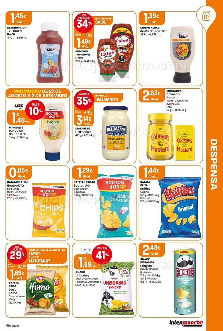 Antevisão Folheto INTERMARCHÉ Super Promoções de 27 agosto a 2 setembro