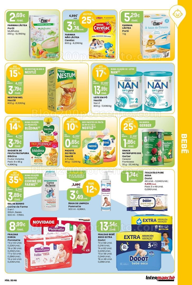 Antevisão Folheto INTERMARCHÉ Super Promoções de 27 agosto a 2 setembro