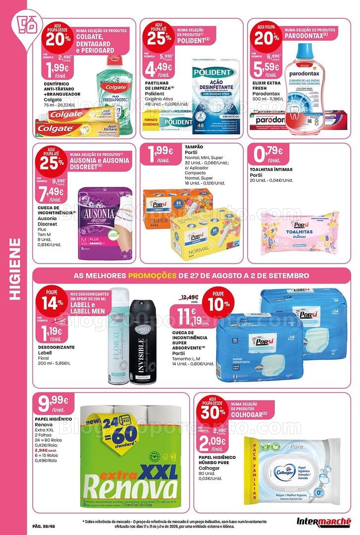 Antevisão Folheto INTERMARCHÉ Super Promoções de 27 agosto a 2 setembro
