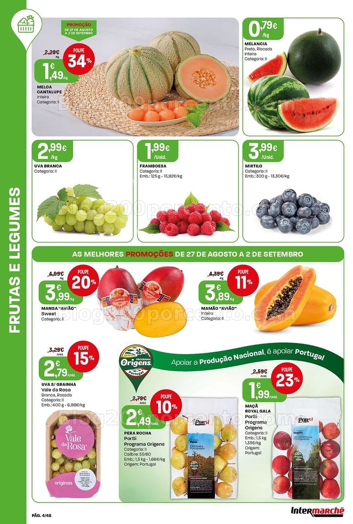 Antevisão Folheto INTERMARCHÉ Super Promoções de 27 agosto a 2 setembro