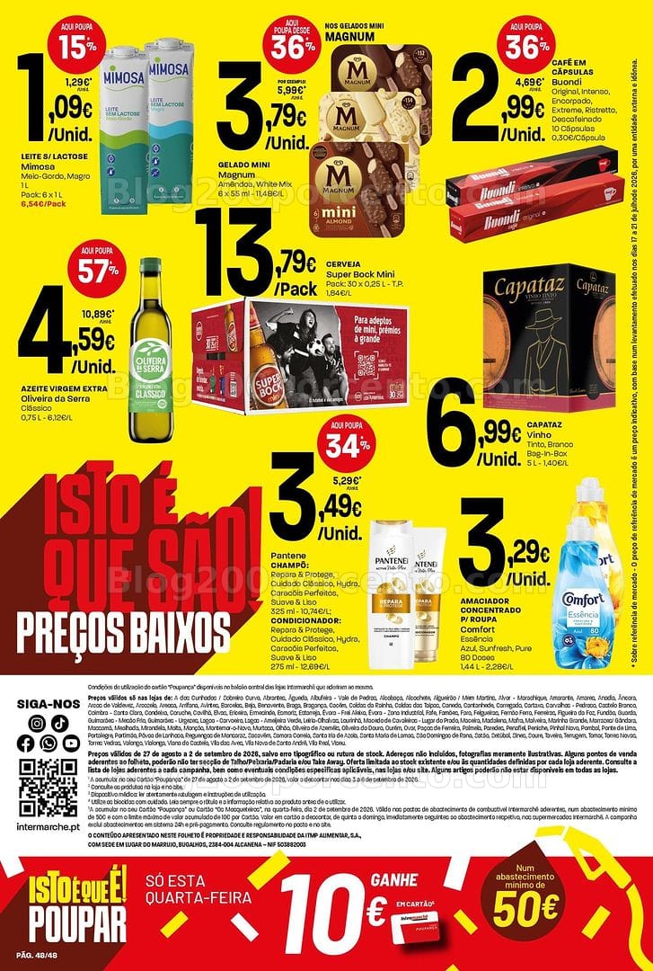 Antevisão Folheto INTERMARCHÉ Super Promoções de 27 agosto a 2 setembro