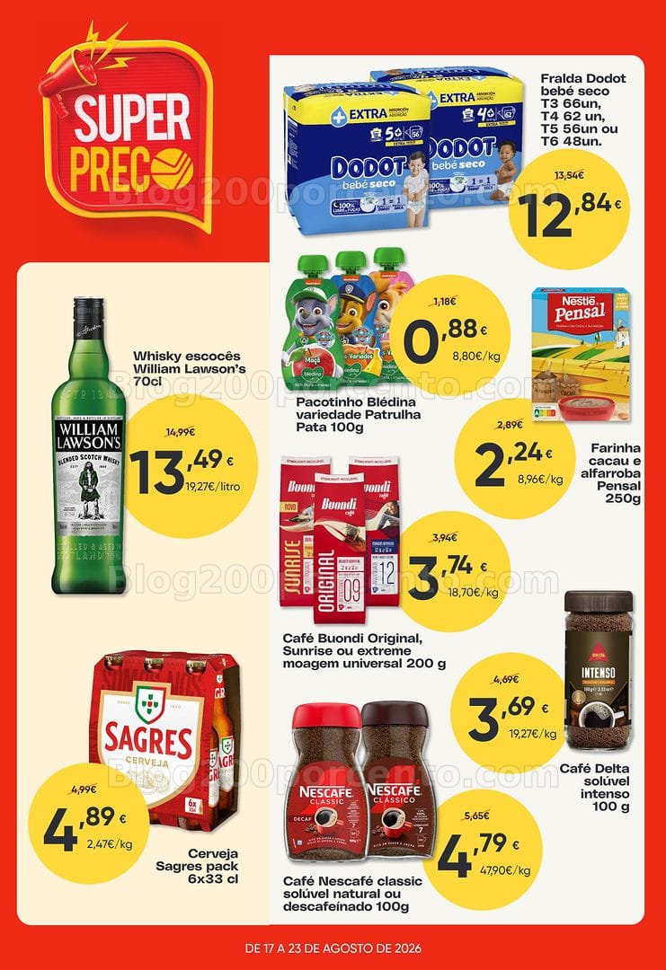 Antevisão Folheto FROIZ Promoções de 17 a 23 agosto