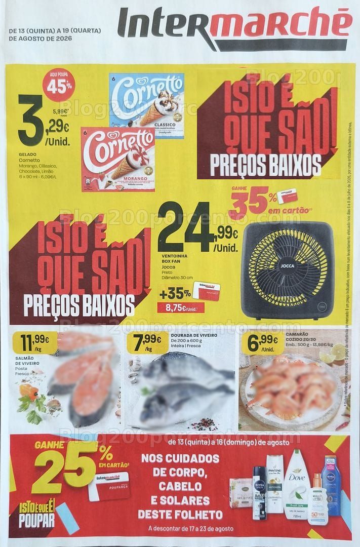 Antevisão Folheto INTERMARCHÉ Promoções de 13 a 19 agosto