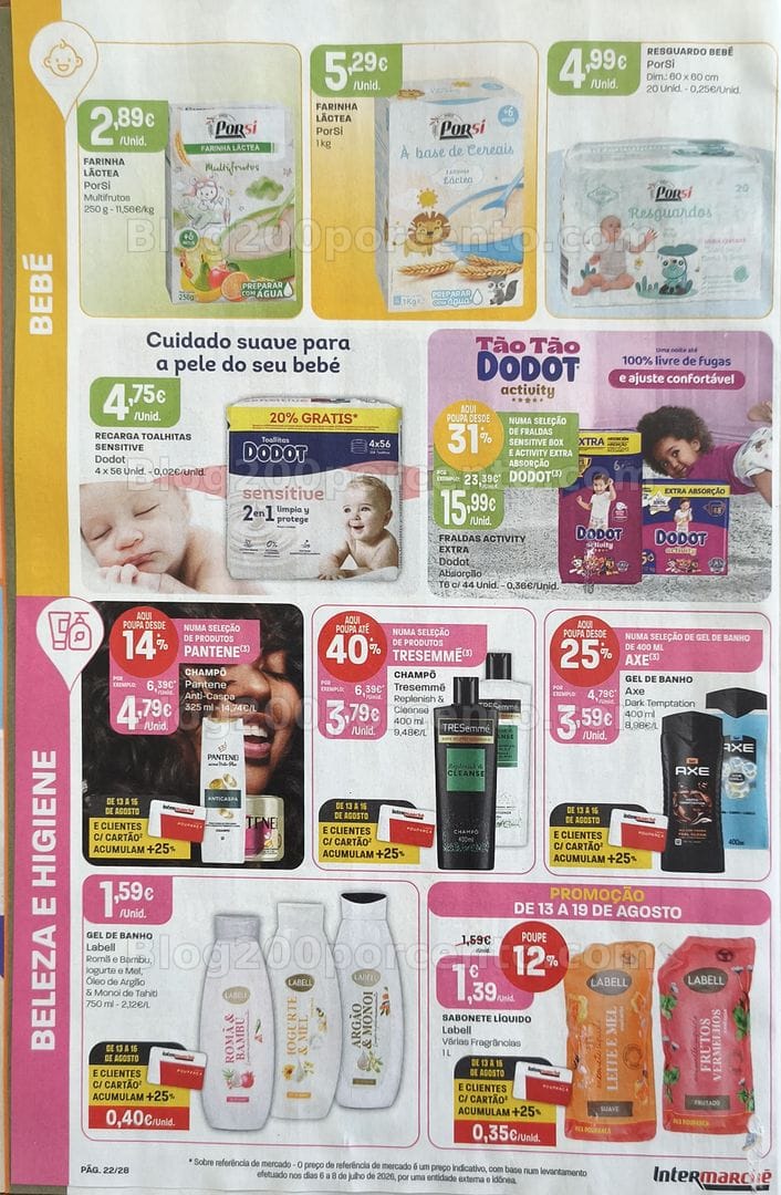 Antevisão Folheto INTERMARCHÉ Promoções de 13 a 19 agosto
