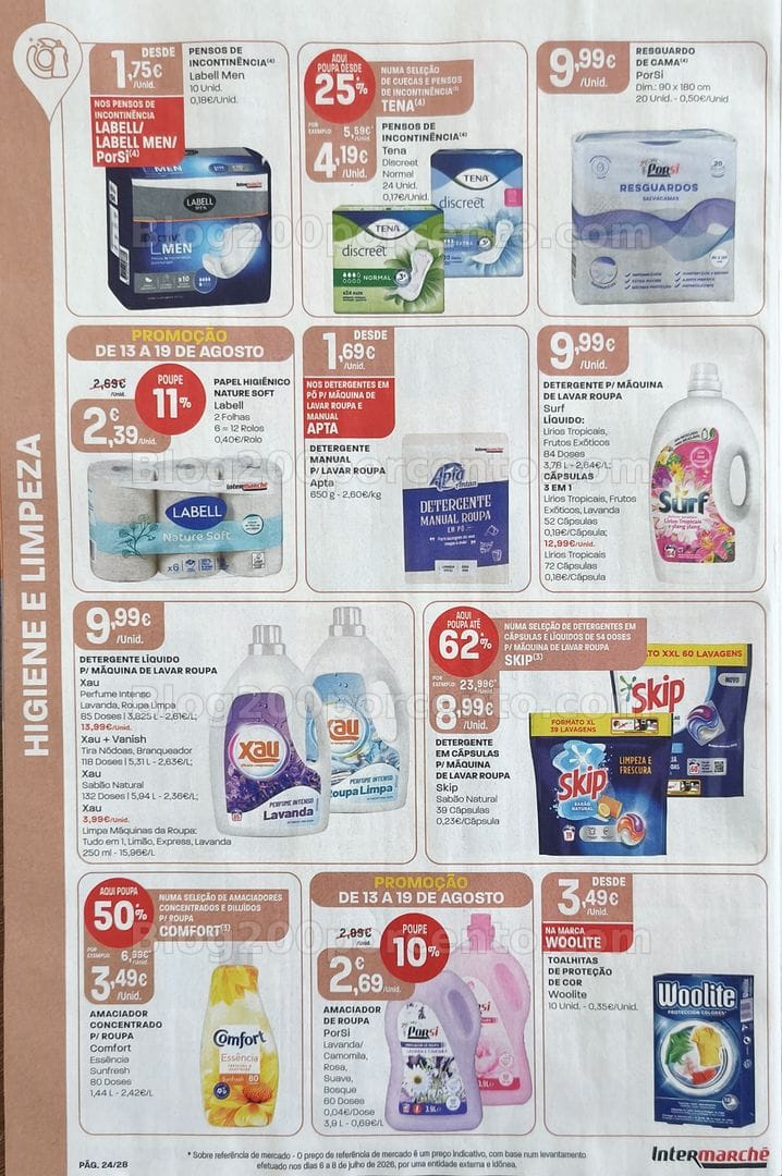 Antevisão Folheto INTERMARCHÉ Promoções de 13 a 19 agosto