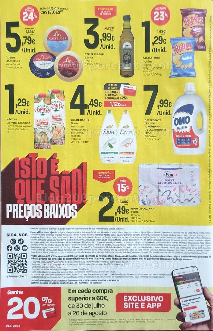 Antevisão Folheto INTERMARCHÉ Promoções de 13 a 19 agosto