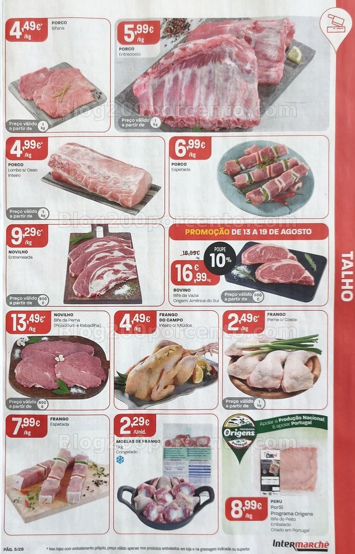 Antevisão Folheto INTERMARCHÉ Promoções de 13 a 19 agosto