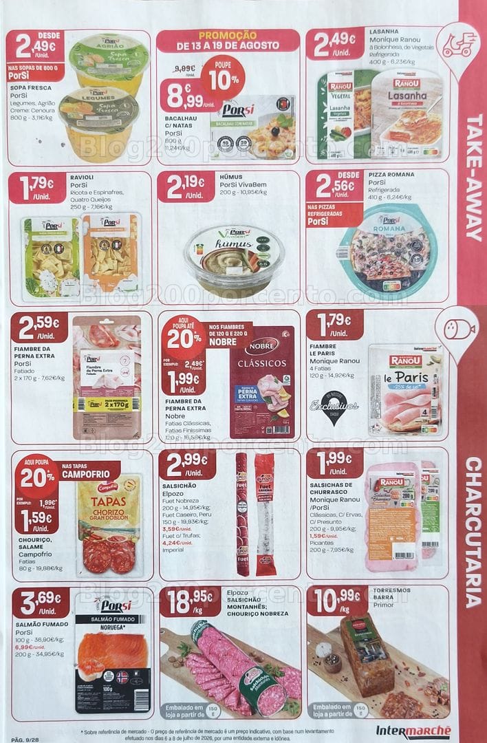 Antevisão Folheto INTERMARCHÉ Promoções de 13 a 19 agosto