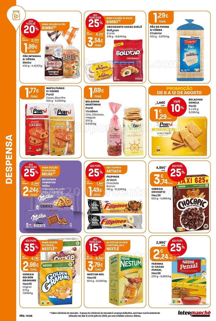 Antevisão Folheto INTERMARCHÉ Contact Promoções de 6 a 12 agosto