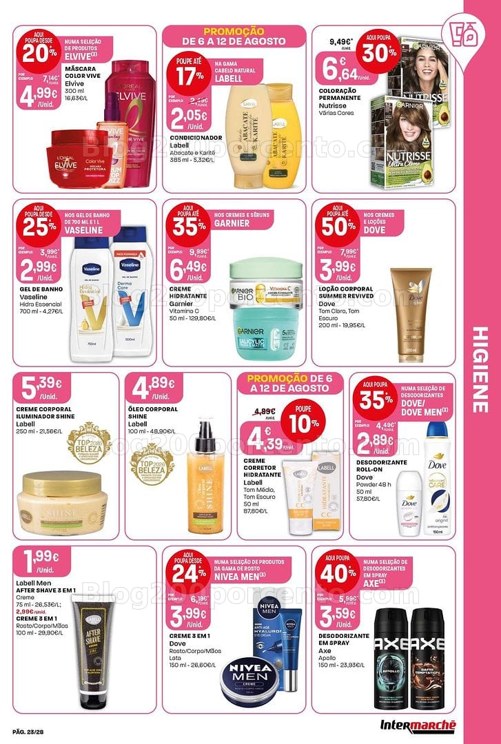 Antevisão Folheto INTERMARCHÉ Contact Promoções de 6 a 12 agosto