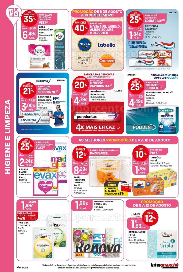 Antevisão Folheto INTERMARCHÉ Contact Promoções de 6 a 12 agosto