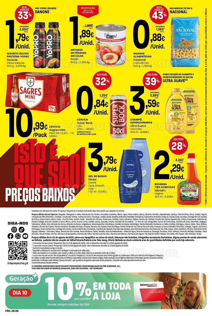 Antevisão Folheto INTERMARCHÉ Contact Promoções de 6 a 12 agosto