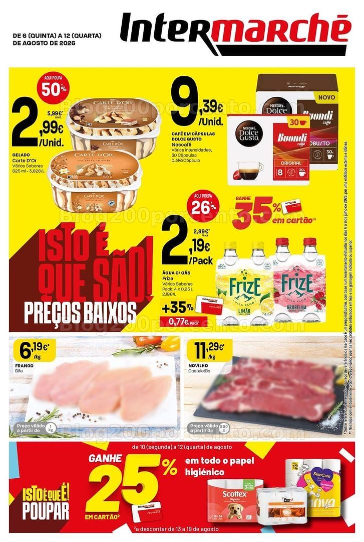 Antevisão Folheto INTERMARCHÉ Super Promoções de 6 a 12 agosto