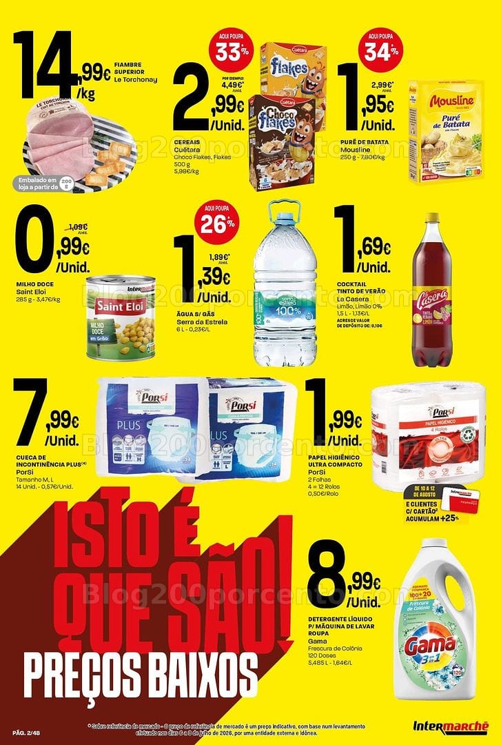 Antevisão Folheto INTERMARCHÉ Super Promoções de 6 a 12 agosto