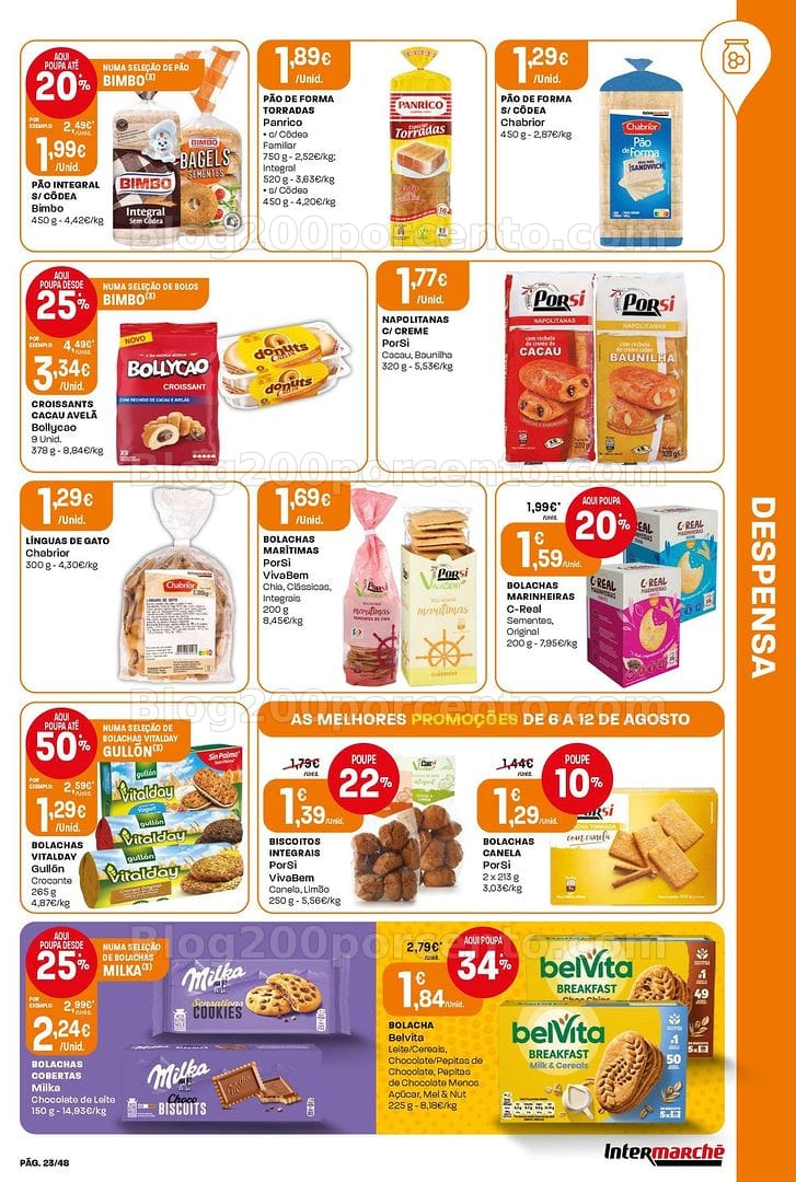 Antevisão Folheto INTERMARCHÉ Super Promoções de 6 a 12 agosto