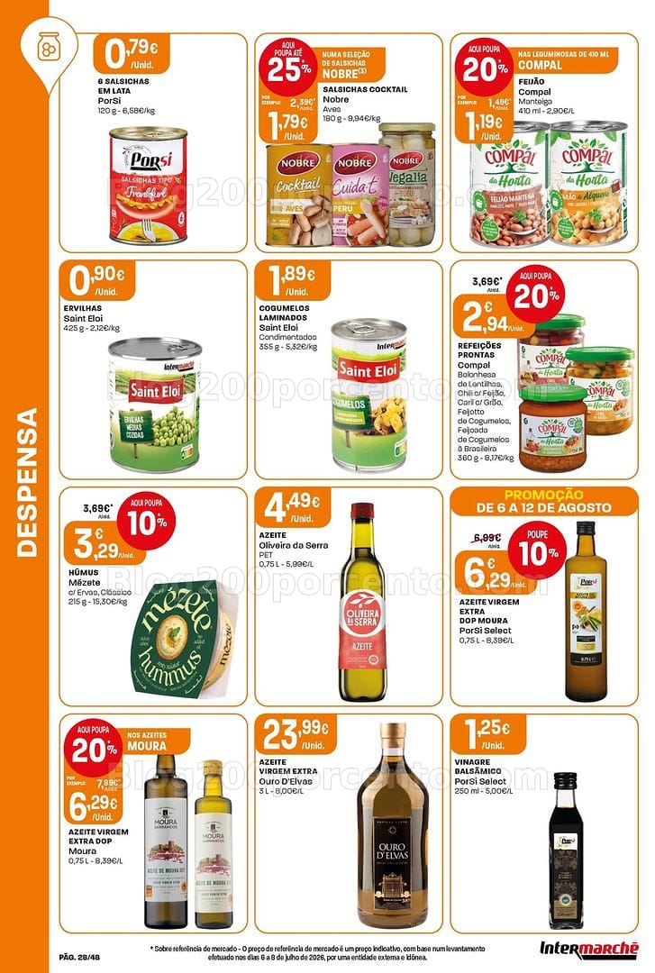 Antevisão Folheto INTERMARCHÉ Super Promoções de 6 a 12 agosto
