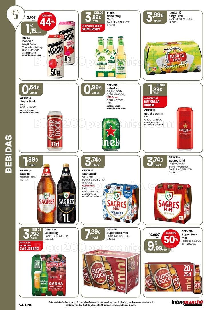 Antevisão Folheto INTERMARCHÉ Super Promoções de 6 a 12 agosto