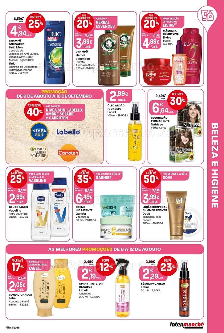 Antevisão Folheto INTERMARCHÉ Super Promoções de 6 a 12 agosto