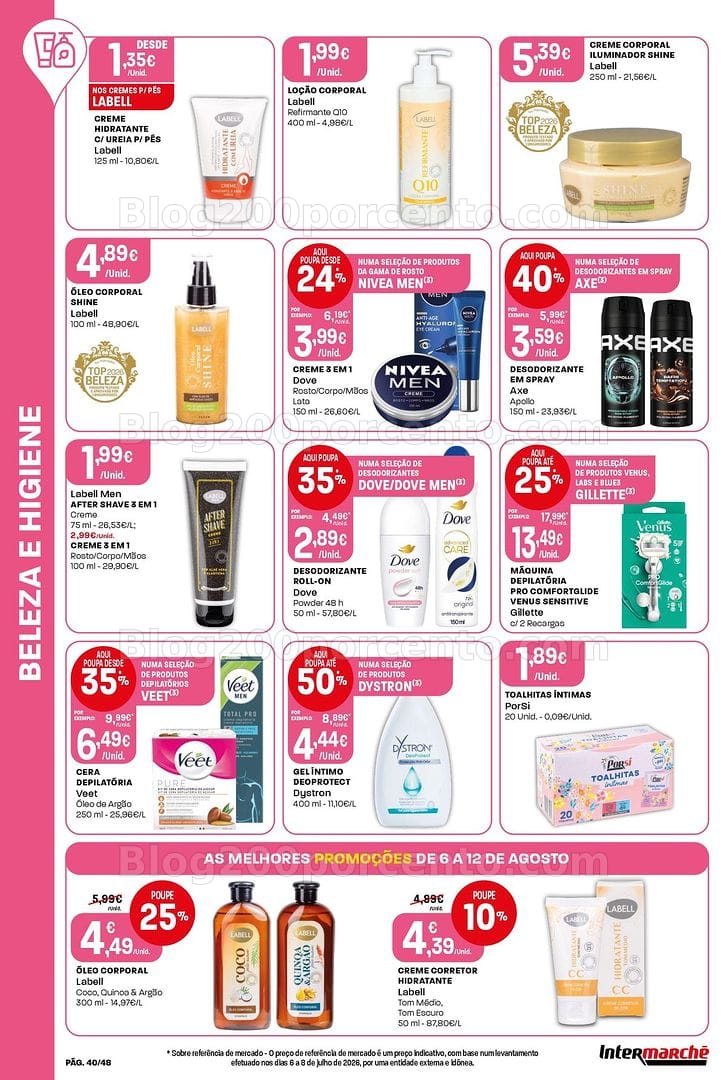 Antevisão Folheto INTERMARCHÉ Super Promoções de 6 a 12 agosto