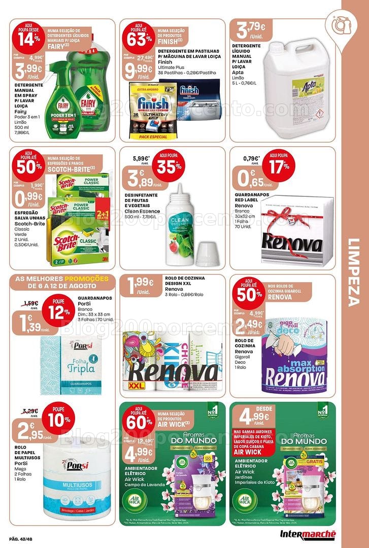 Antevisão Folheto INTERMARCHÉ Super Promoções de 6 a 12 agosto