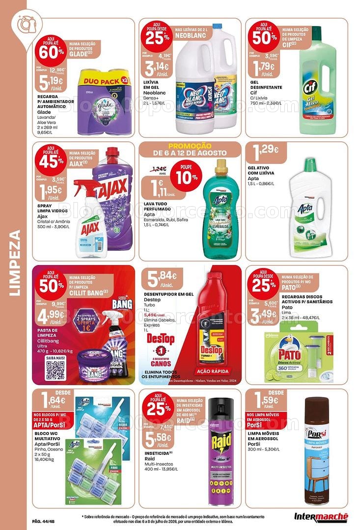 Antevisão Folheto INTERMARCHÉ Super Promoções de 6 a 12 agosto