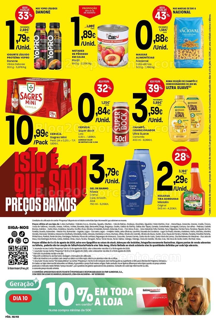 Antevisão Folheto INTERMARCHÉ Super Promoções de 6 a 12 agosto