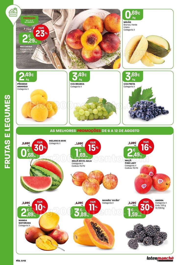 Antevisão Folheto INTERMARCHÉ Super Promoções de 6 a 12 agosto