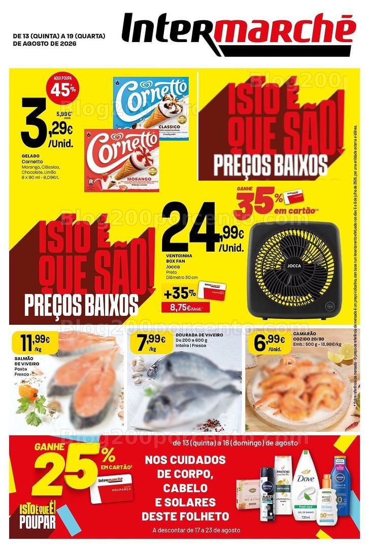 Antevisão Folheto INTERMARCHÉ Contact Promoções de 13 a 19 agosto