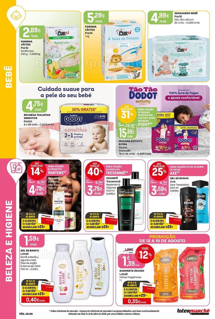 Antevisão Folheto INTERMARCHÉ Contact Promoções de 13 a 19 agosto
