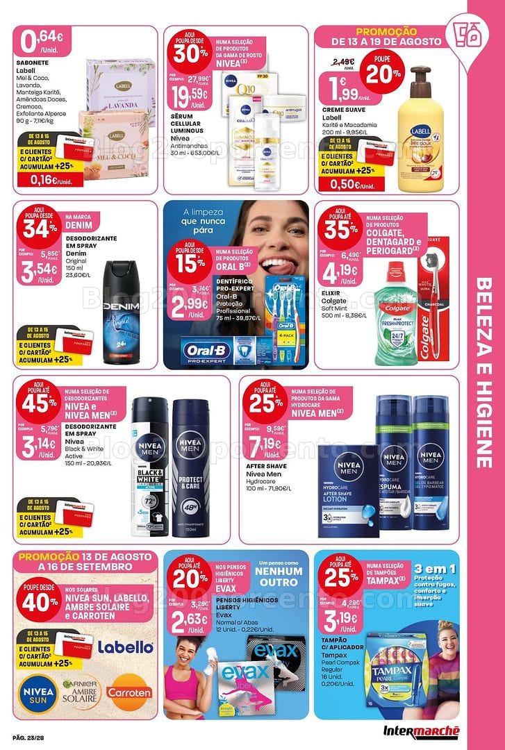 Antevisão Folheto INTERMARCHÉ Contact Promoções de 13 a 19 agosto