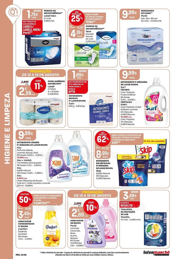 Antevisão Folheto INTERMARCHÉ Contact Promoções de 13 a 19 agosto